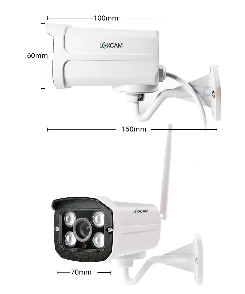 4CH Plug and play Беспроводной CCTV Системы 4 шт. 1.0MP 720 P IR уличная P2P ip камера безопасности