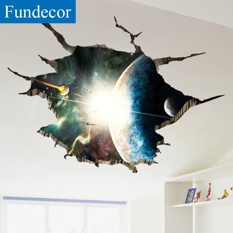 [Fundecoration] 3D наклейки на стену для детской комнаты спальни гостиной потолка пола