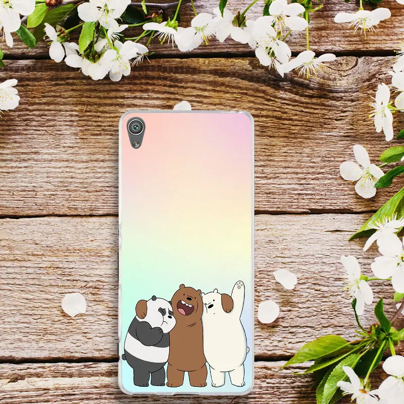 Cartoon Network We Bare Bear For Sony Xperia E3 E5 T3 M2 M4 M5 XA XZ Z Z1 Z2 Z3 Z4 Z5 Compact Shell Soft TPU Phone Cases Cover | Мобильные