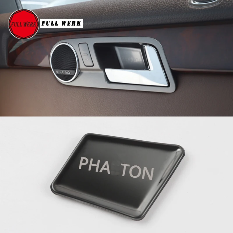 1 Набор для Volkswagen VW Phaeton, автомобильная накладка на внутреннюю дверную ручку, украшение для чаши, наклейка с блестками, аксессуары для интерьера