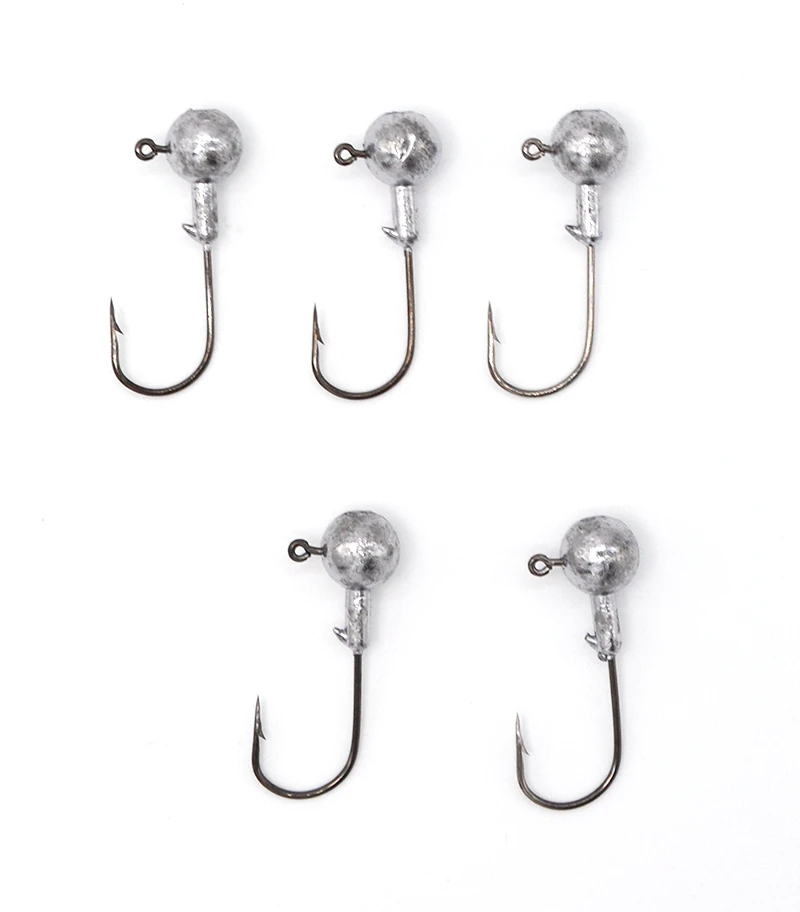 5 шт./лот 1g/3g/5g/5.5g/10g/14g река приманка со свинцовым крюк Jigs рыболовные крючки для