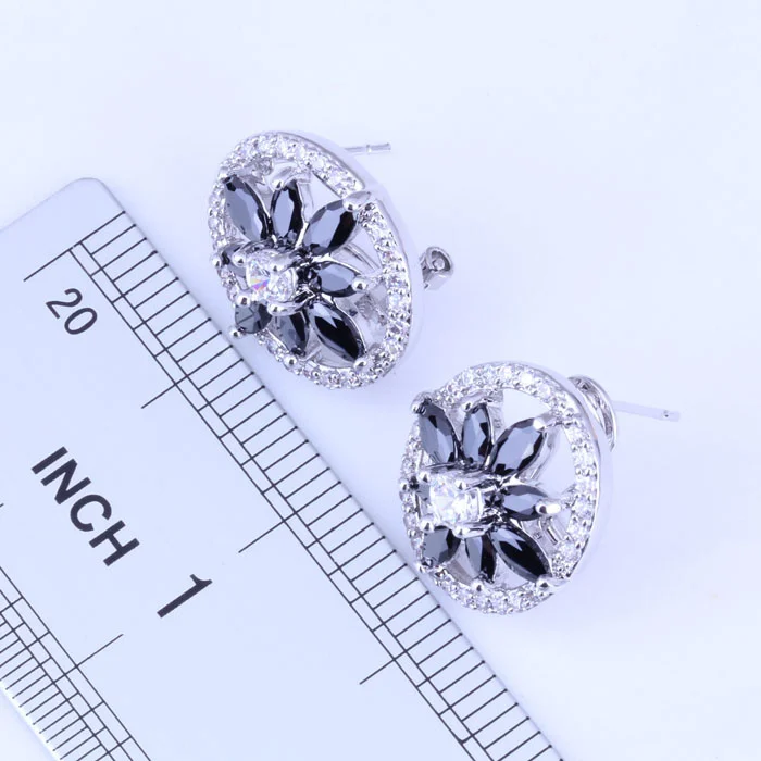 Любовный монолог классический черный имитация оникс кубического циркония