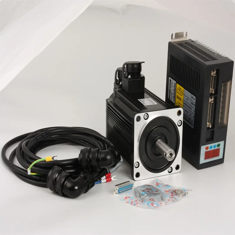 Серводвигатель переменного тока 60ST M01330 220V 400W 3000RPM 1.27N. M. Однофазный привод с