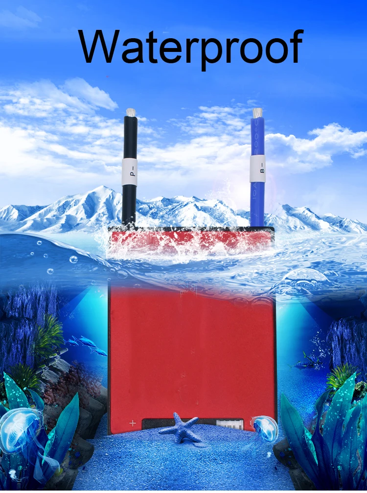 Литий ионный аккумулятор 10S 36V BMS плата защиты балансирующая Водонепроницаемая