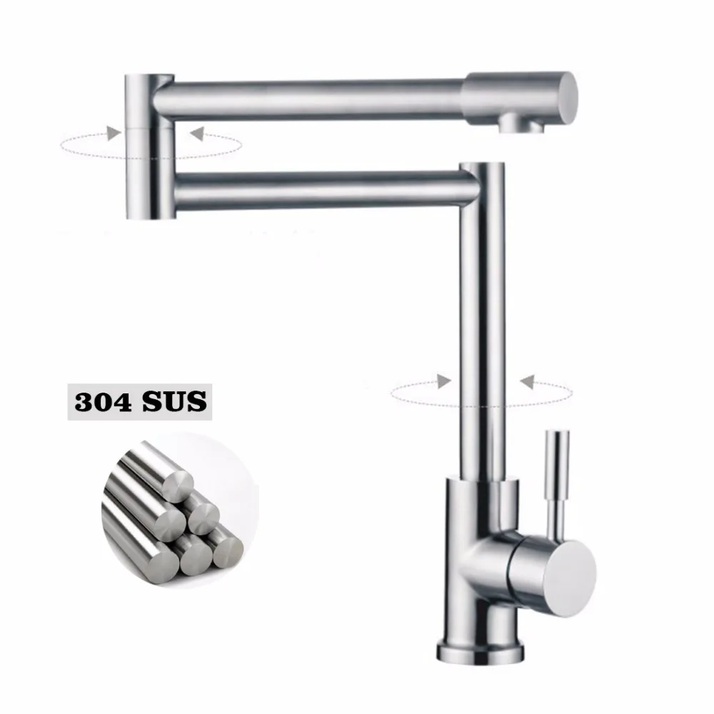 Fapully 304 кухонный смеситель для раковины с одной ручкой складной|kitchen faucet|pot fillerkitchen