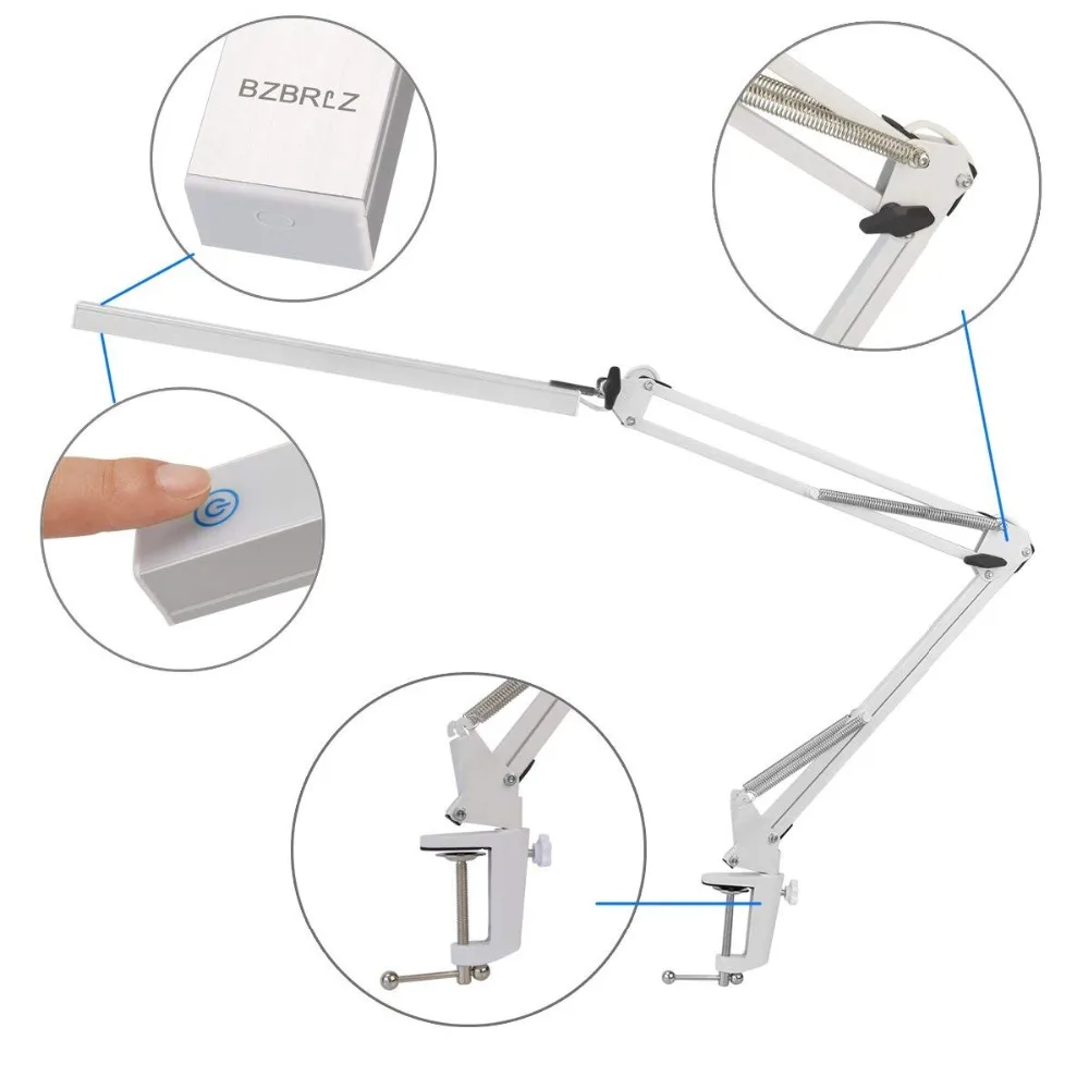 Светодиодный поворотный зажим для настольной лампы Architect сенсорная настольная