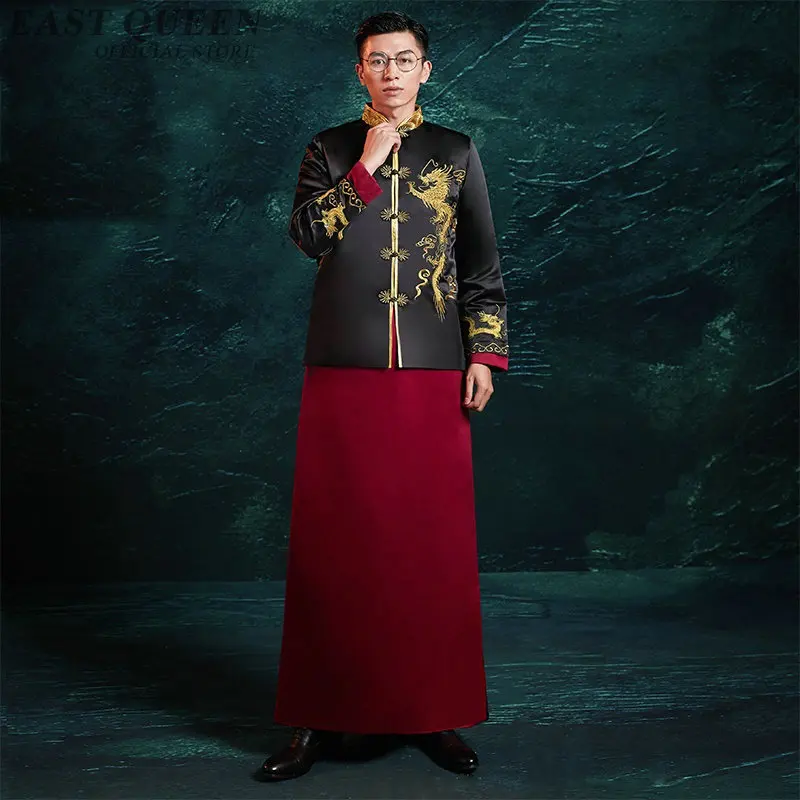 Традиционное китайское свадебное платье Hanfu мужское с вышивкой дракона из Шанхая