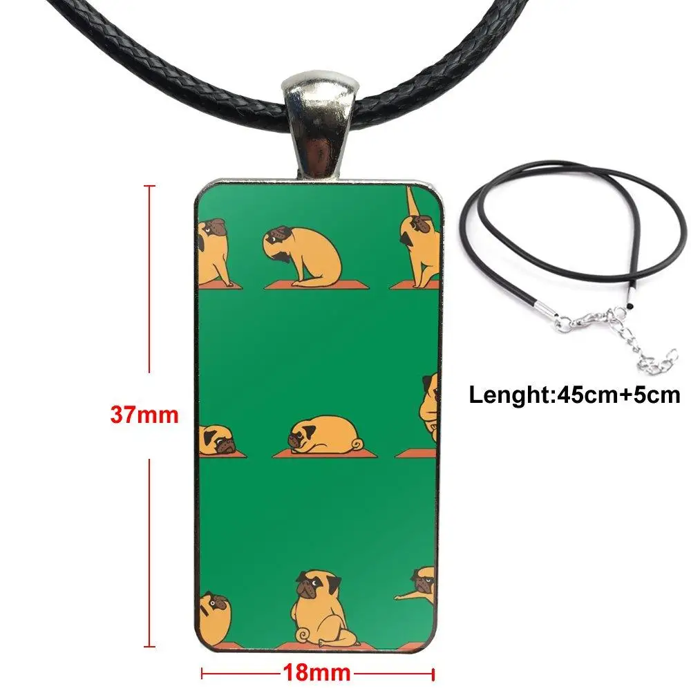 For Christmas Gift Brand Stainless Steel Color Jewelry Fashion Statement Necklace Glass Necklaces Pendants English Bulldog | Украшения и