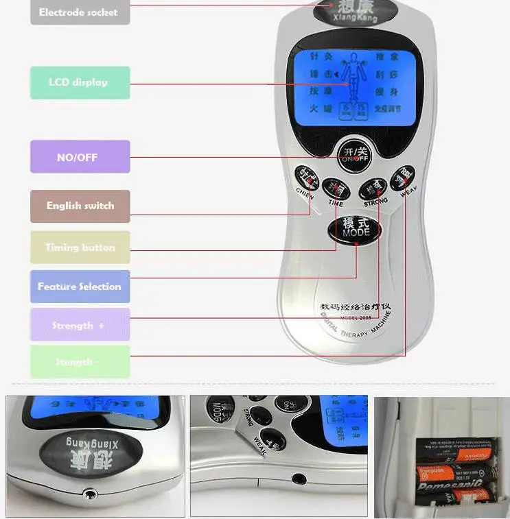 Массажер для тела 8 электродов|digital therapy machine|tens body massagertherapy machine |