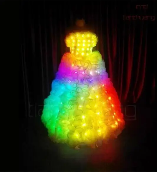 Светящаяся Юбка со светодиодной подсветкой юбка принцессы светодиодное