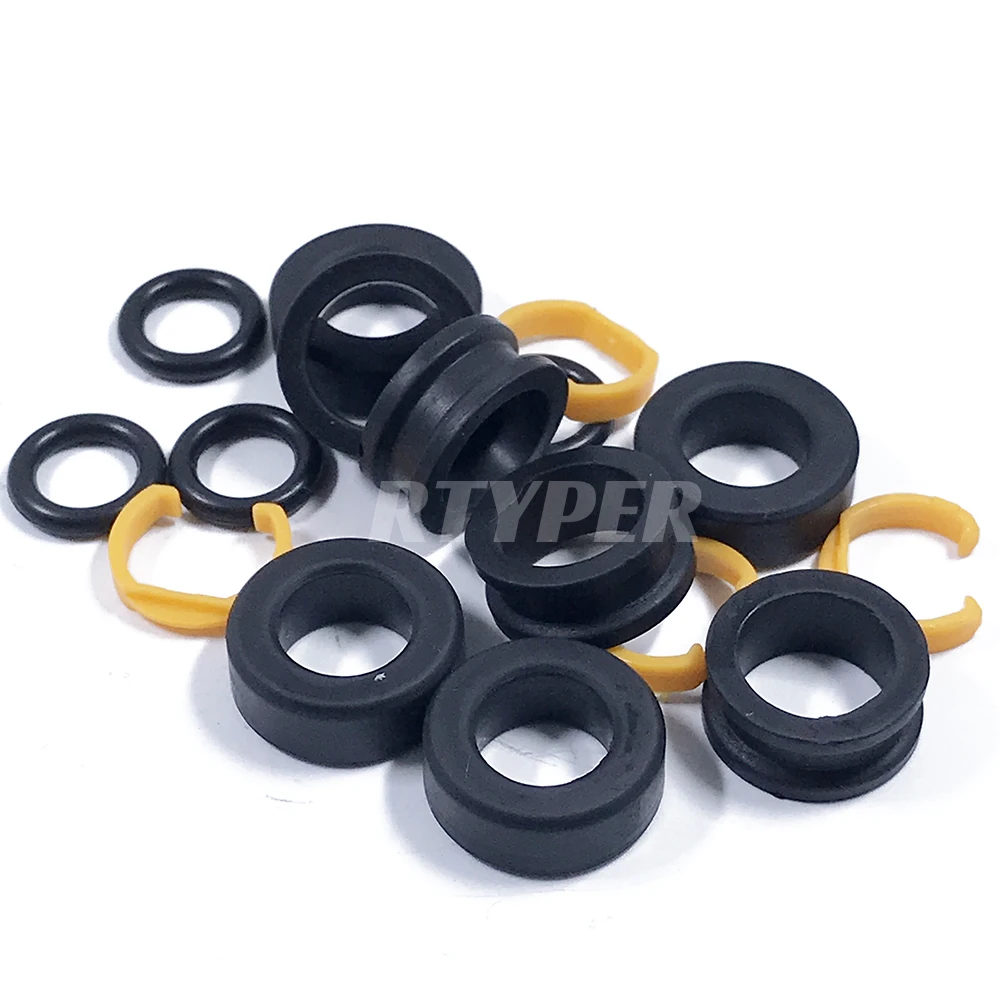 Four Sets Fuel Injector Repair Kit Micro Filter Oring Plastic Gasket Pintle Cap 02306 For Bosch | Автомобили и мотоциклы