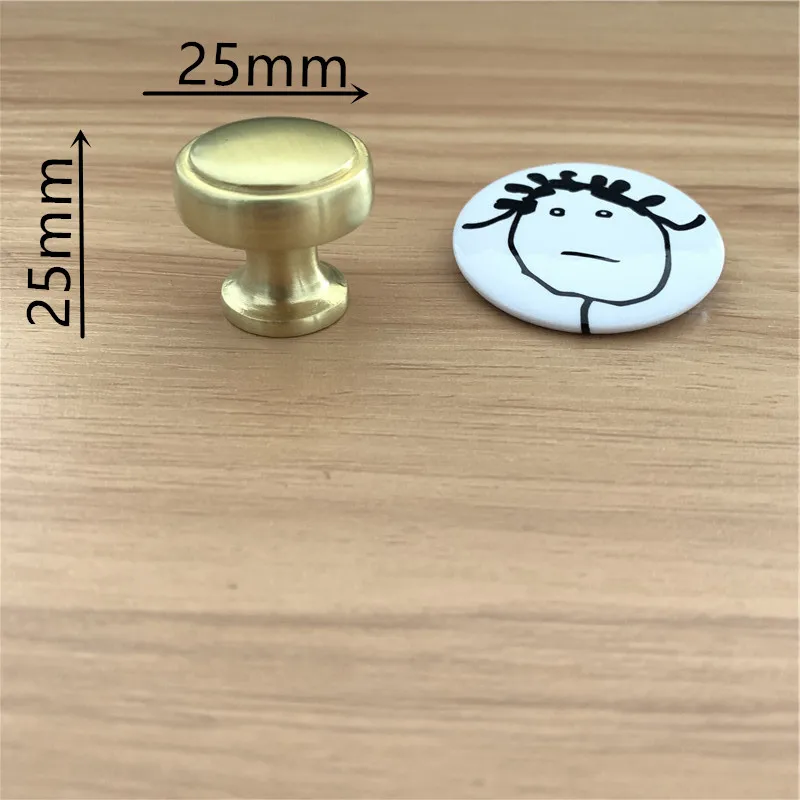 diameter 25mm LCH цинковый сплав, матовый золотой медный цвет, ручка для шкафа, выдвижная ручка, дверная ручка, художественная мебель в китайском стиле, фурнитура - Цвет: diameter 25mm