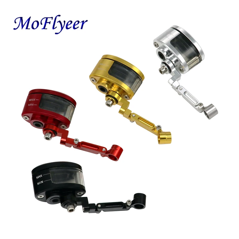 

MoFlyeer Motorcycle Brake Fluid oil Reservoir Cup Tank +Support Bracket FOR KTM YAMAHA MT07 MT09 TMAX500 530 HONDA YZFR3 R25