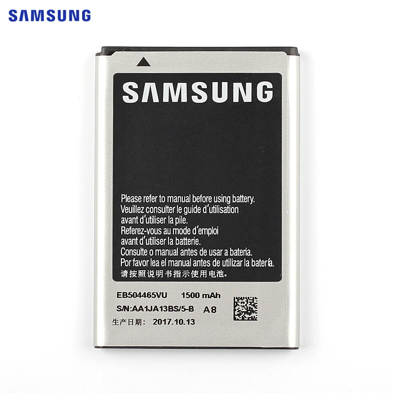 Samsung оригинальная замена Батарея EB504465VU для samsung S8530 S8500 i5700 W799 i5800 I5801 I329 B7620 I8700 B7330 1500