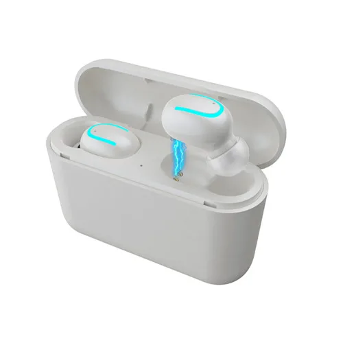 White double Для Iphone Android Earpod Bluetooth 5,0 наушники стерео беспроводные наушники, 1500 мАч зарядная коробка Q32 наушники гарнитура PK i10 - Цвет: White double