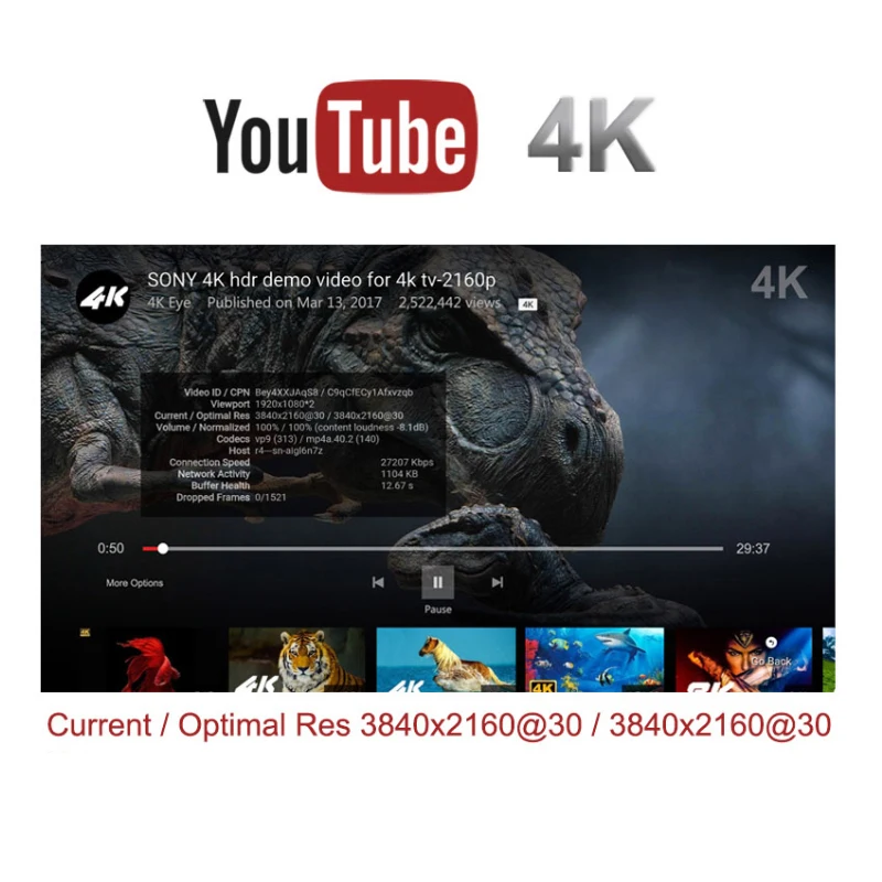 Умная ТВ приставка MECOOL KII Pro 2G 16G Двухдиапазонная с Wi Fi на базе Android DVB S2 T2 C