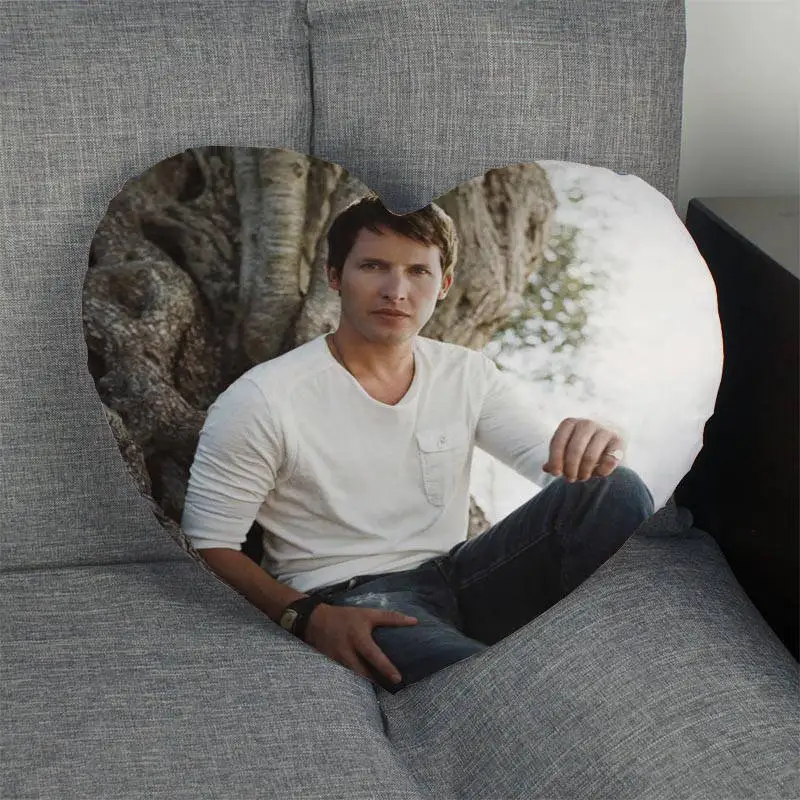 Изготовленный На Заказ James Blunt сердце Форма Наволочка на заказ застежки молнии