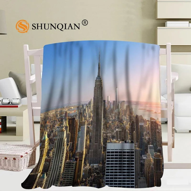 Prezzo Personalizzato New York City Coperta Morbida Immagine Fai Da Te Decorazione Camera Da Letto Dimensioni 56x80 Pollici, 50X60Inch,40X50Inch A7.10