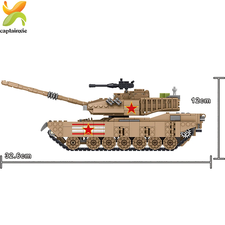1051 шт армейские M1MA танковые строительные блоки военный солдат DIY Кирпичи Детские