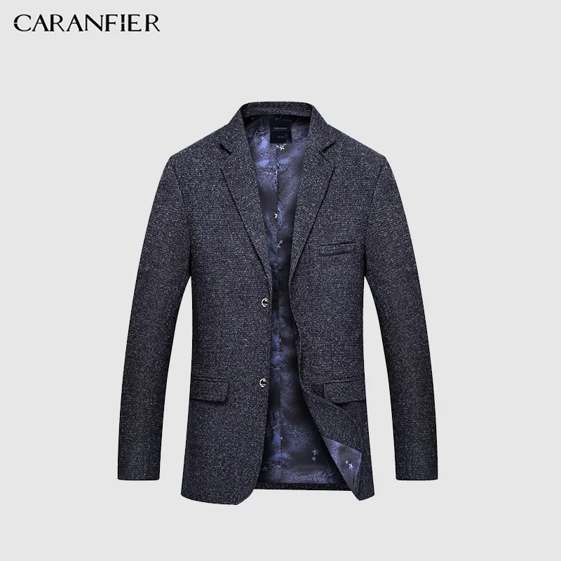 

CARANFIER Autumn New Men's Blazers 2018 Brand Casual Plaid Business Gentlemen Suits Slim Fit Top Quality Male Suit Jackets Coat