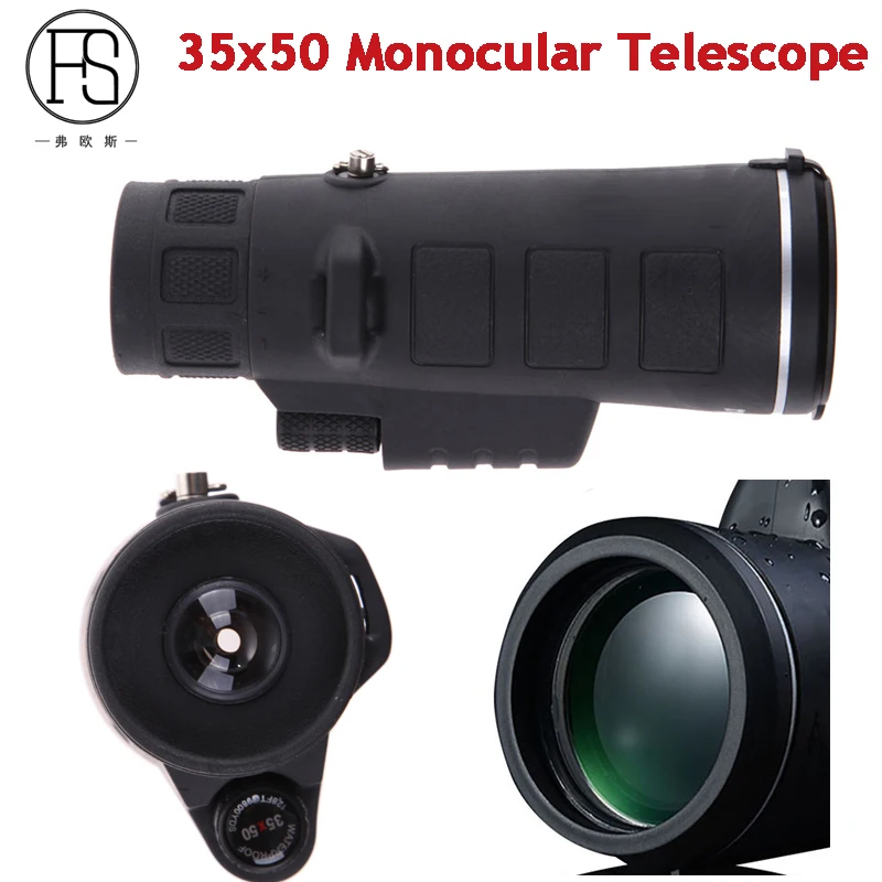 High Quality 35x50 Zoom Mini Monocular Telescope HD Vision Outdoor Camping Hiking Waterproof Optics Hunting | Инструменты