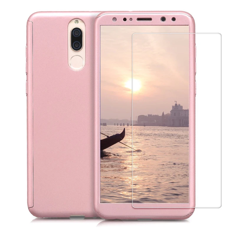 Полное покрытие 360 градусов ПК чехол для телефона Huawei Mate 10 Lite с защитой экрана