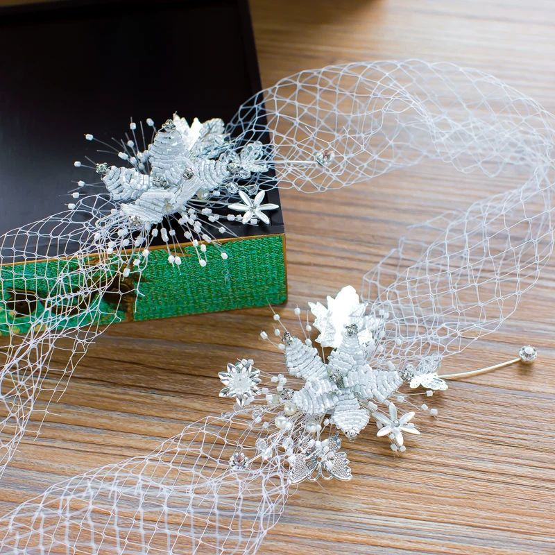 Мода цветок оголовье женщин Кристалл лента для волос жемчужные украшения