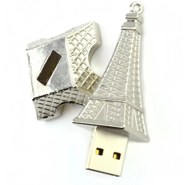 USB флеш накопитель Флешка металлический Эйфелева башня Стиль 2 Гб 128 ГБ 256gb16гб 32 64 0