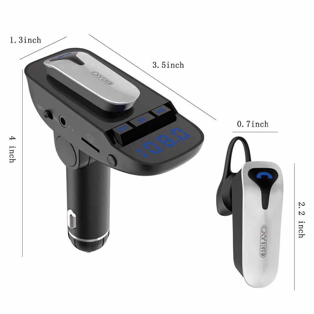 Беспроводная bluetooth-гарнитура CDEN, fm-передатчик, Автомобильный MP3-плеер, aux, аудио, TF карта, u-диск, музыкальный Bluetooth, автомобильный комплект, USB, автомобильное зарядное устройство