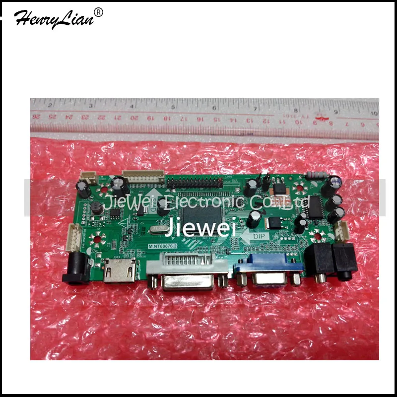 HENRYLIAN (Jiewei) Бесплатная доставка М. NT68676 VGA + DVI HDMI набор для платы ЖК-контроллер 15 6