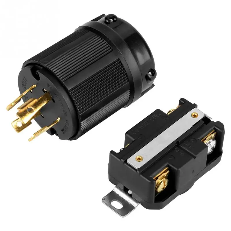 Гнездо генератора розетка 4 Pin NEMA L14-30 генератор RV AC 125V-250V 30A штепсельная вилка и