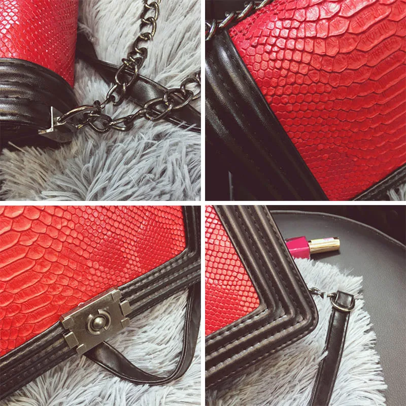 Сумка-мессенджер из искусственной кожи под крокодила | Багаж и сумки