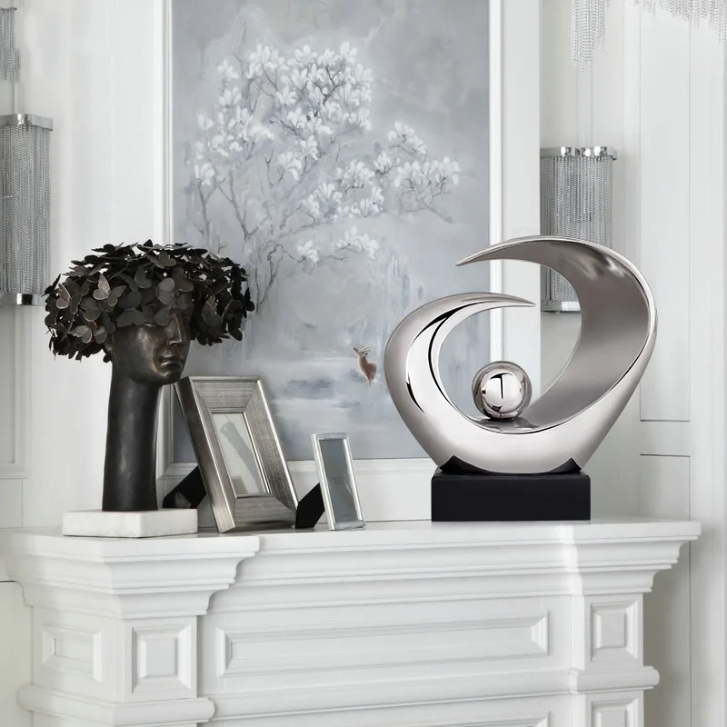 Великолепная Современная Скульптура изящная витая фарфоровая скульптура
