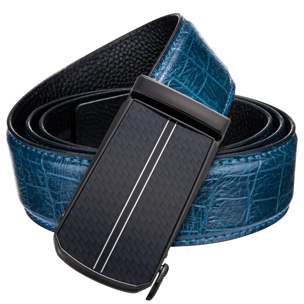 Мужской кожаный ремень с автоматической пряжкой в деловом стиле|Мужские ремни| |