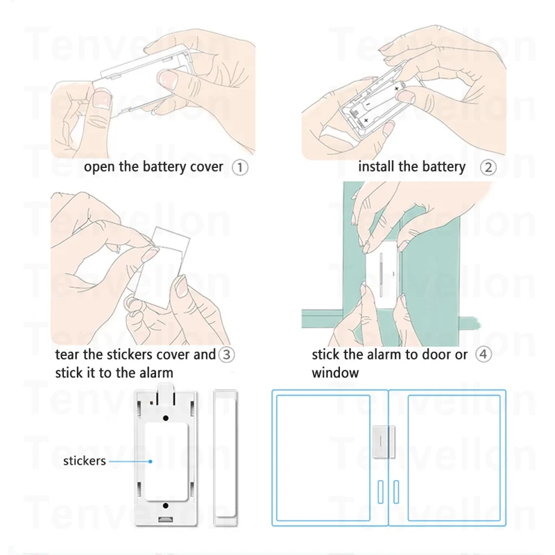 433 МГц Портативный Датчик Сигнализации s Умный дом система сигнализации