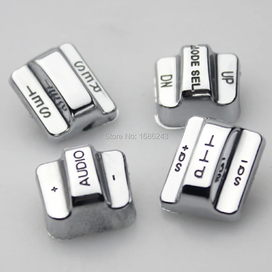 Набор хромированных резьбовых кнопок для переключателя управления вручную