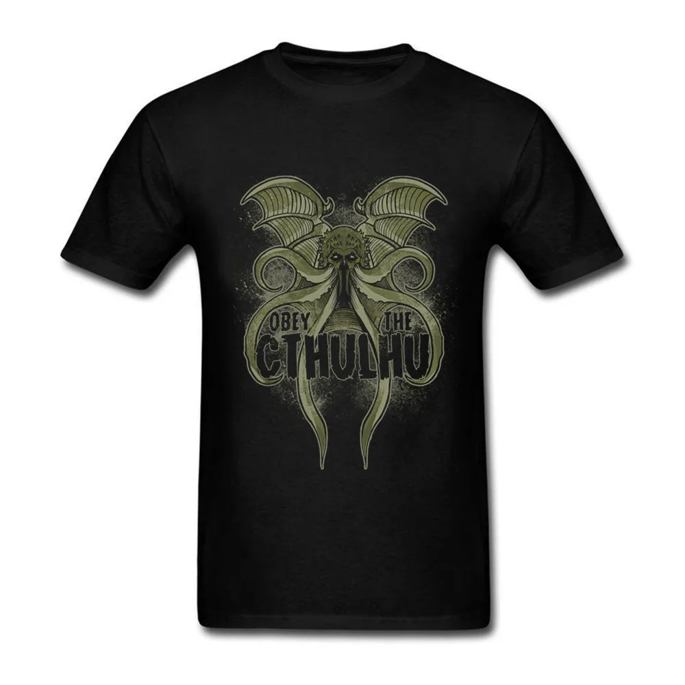Obey the Cthulhu Футболка мужская облегающая футболка с коротким рукавом модная 2018 Hombre