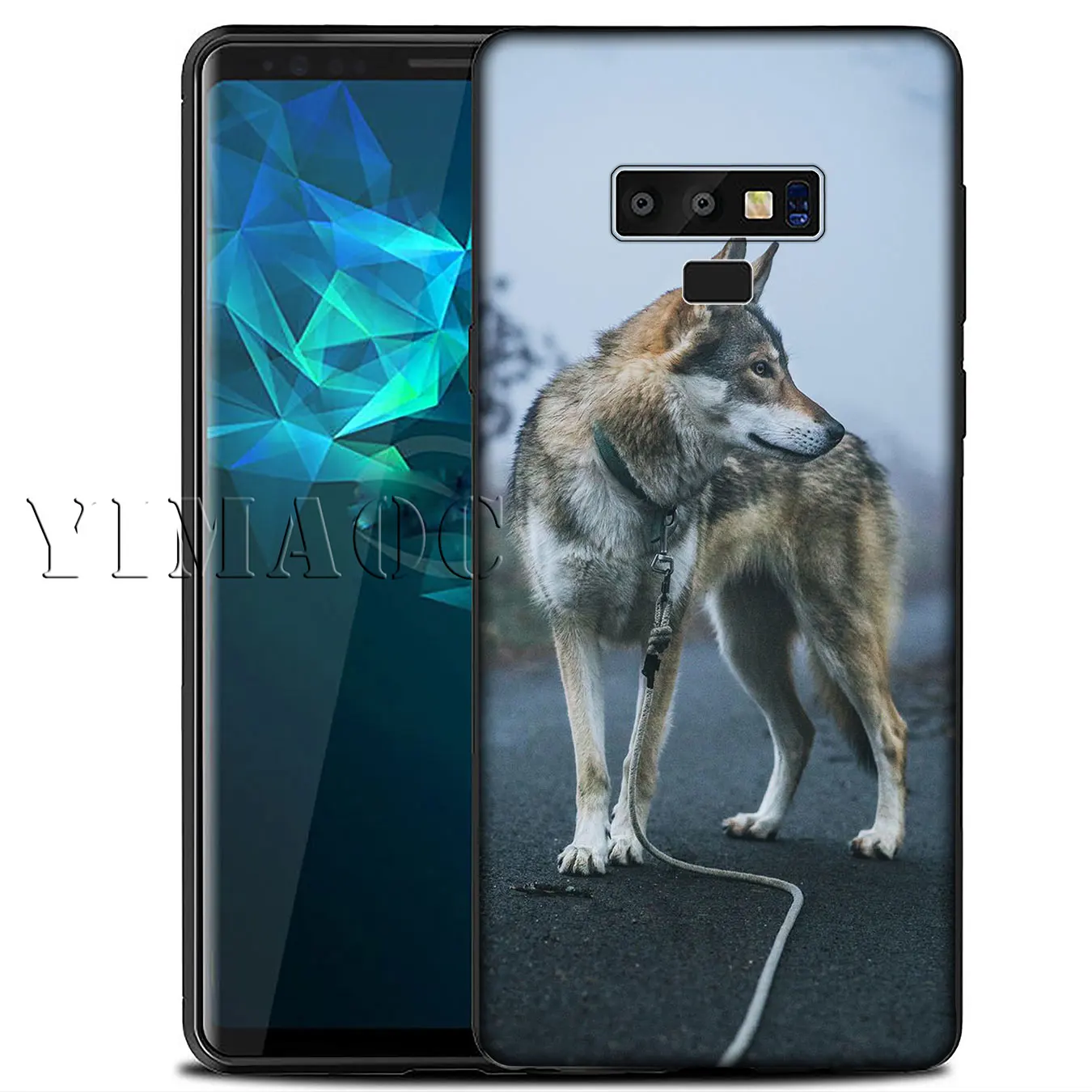 Мягкий силиконовый чехол YIMAOC Wolf dog для Samsung Galaxy A6 A9 A8 A7 2018 A3 A5 2016 2017 Note 9 8 10 Plus