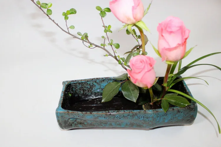 Японский стиль Ikebana винтажная грубая керамика цветочный горшок настольная керамическая гидропонная ваза растительные плантаторы креативный подарок домашний декор