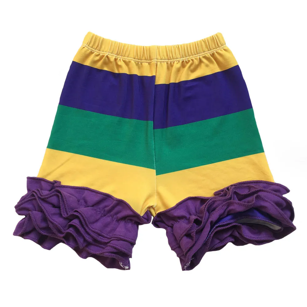 Mardi Gras/цвета: фиолетовый зеленый золотистый футболки с принтом для маленьких