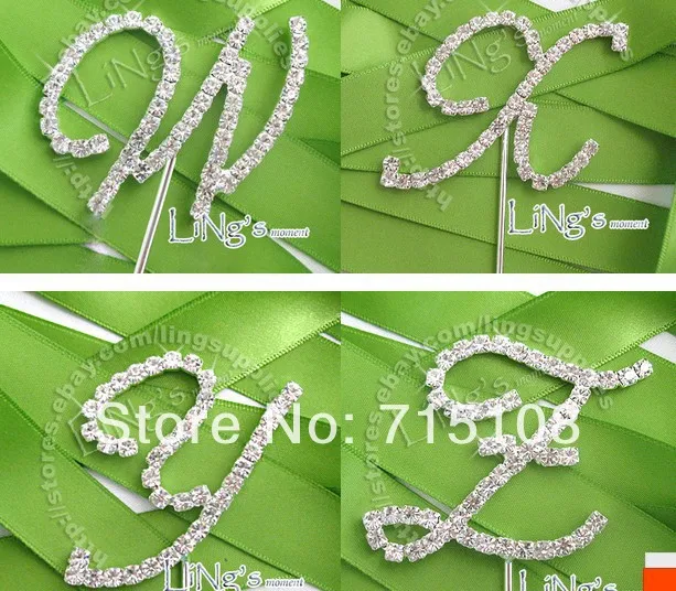 Свадебные реквизиты для свадебных тортов стразы 26 Английских Букв свадебное