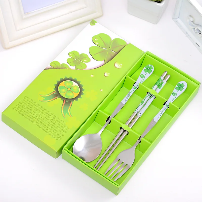Joyclad Chinese Element Scoop Fork Set Blue and White Porcelain Pattern Kitchen Dinnerware with Business Gift Box | Дом и сад