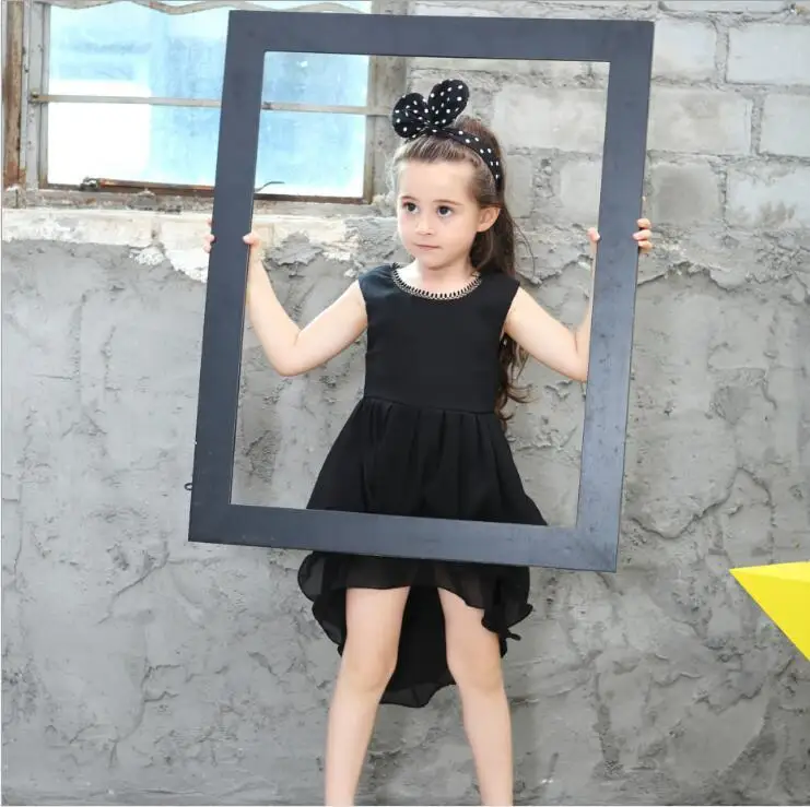 Детская одежда Лидер продаж 2017 года Новинки для девочек платье в европейском и