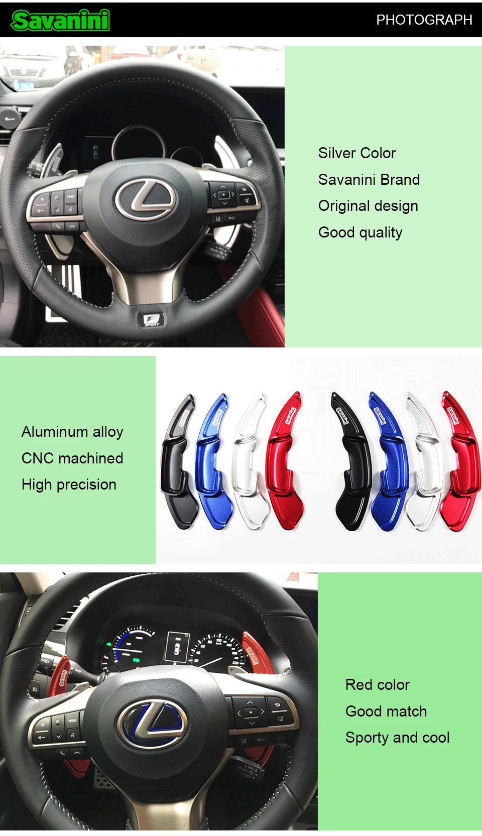 Savanini 2 шт. алюминиевый руль DSG Shift Paddle Shifter расширение для Lexus GS250 GS350 Авто Стайлинг стикер бесплатно