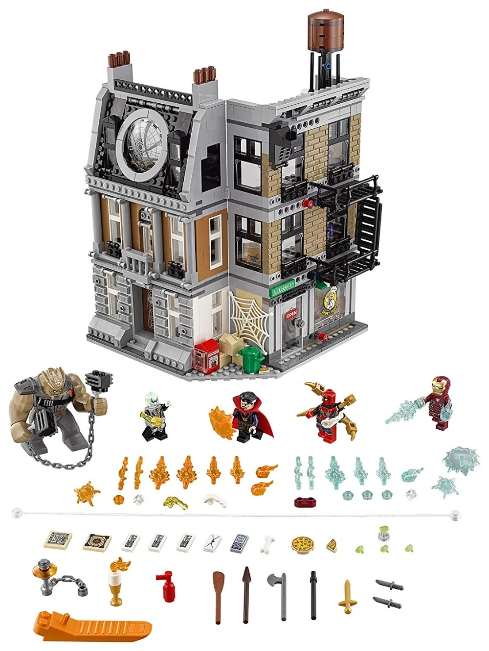 10840 Marvel Super Heroes Мстители: Бесконечность войны святая святых Showdown строительство