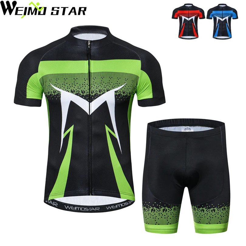 

WEIMOSTAR Team Pro Men's Cycling Jersey Set Ropa Ciclismo Short Sleeve Sportswear Polyester Summer Bike Cycling Clothing