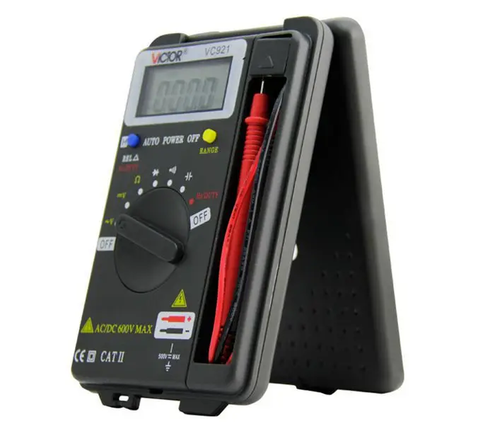 VICTOR VC921 Тип карты цифровой мультиметр портативный Авто диапазон Карманный
