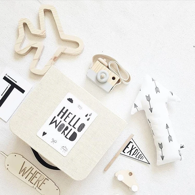 Ins Северный стиль Северная Европа деревянные Звезды Луна самолет бабочка