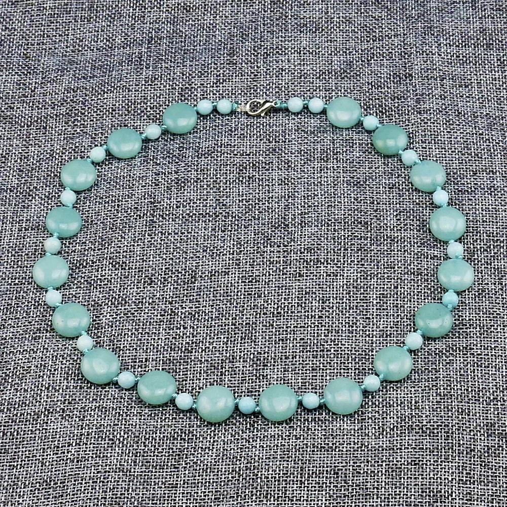 Колье модное женское ожерелье Бохо ювелирное изделие зеленый 48 см цепочка