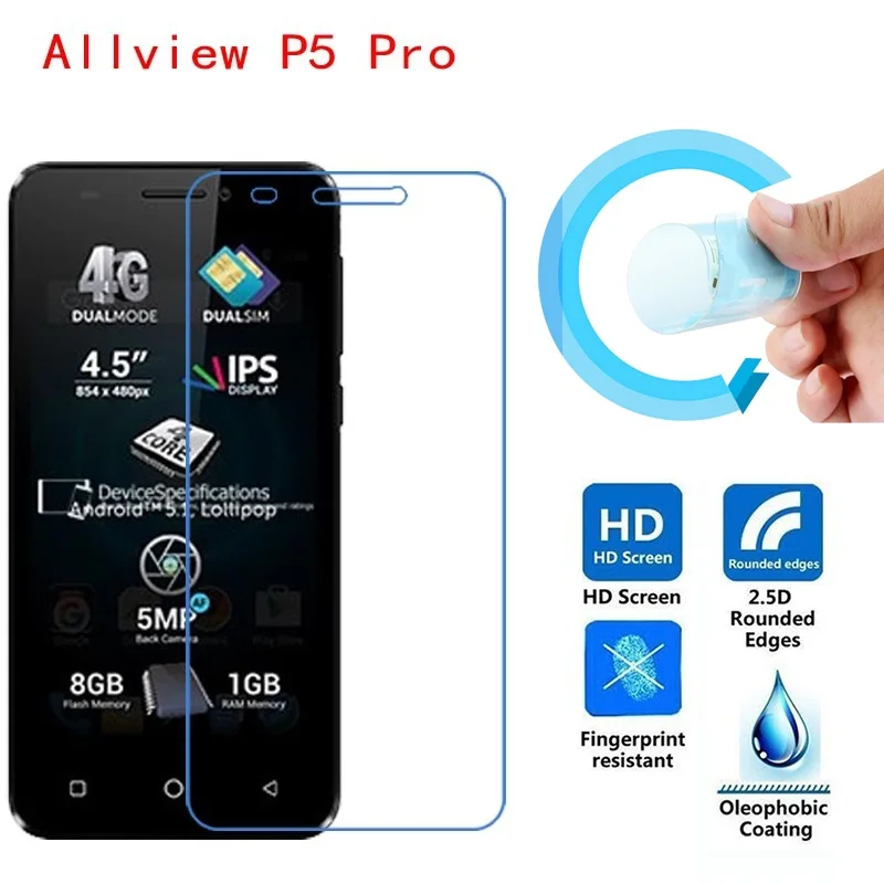 Allview P5 Pro Экран защитная пленка 2.5D ультра тонкий HD Ясно Pet Мягкая Защитная для